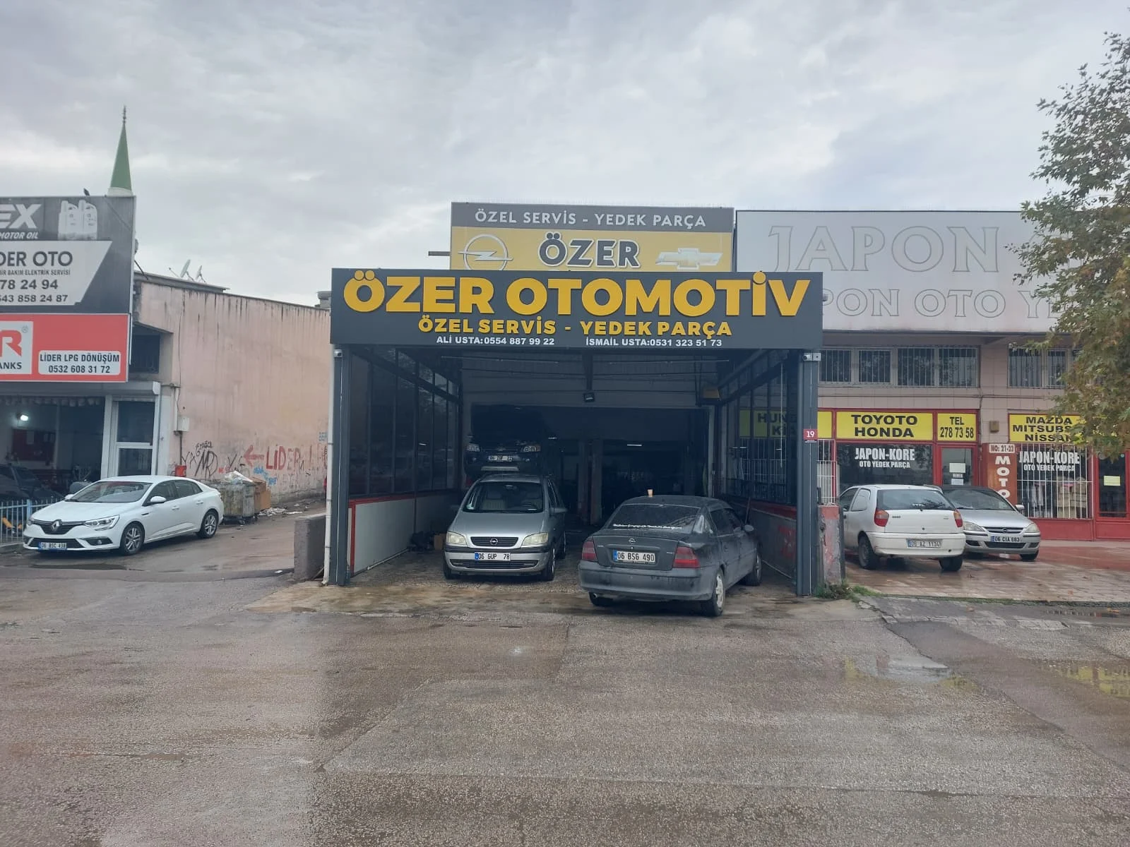Yeni Başkent Oto Sanayi Sitesi’ndeki Özer Otomotiv dış cephesi